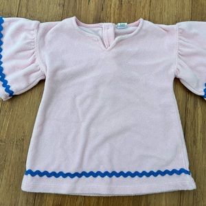 Janie and Jack pink Terry cloth tunic